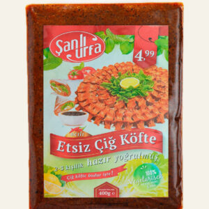 Acılı çiğköfte vegan snack